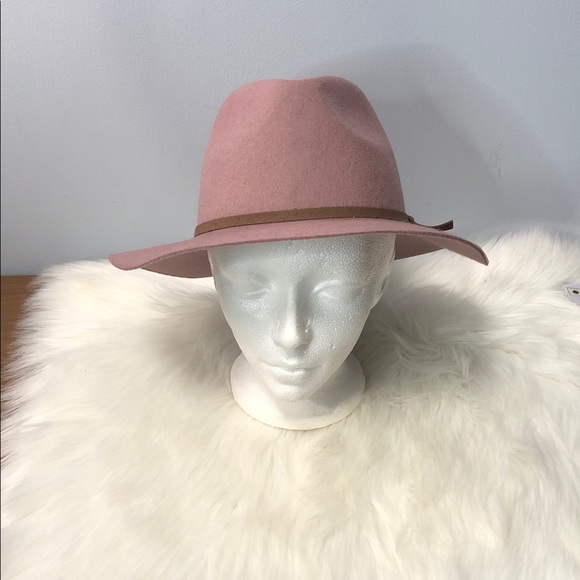 NWT House Of Harlow 1960 Women's Pink Wool Fedora Hat One Size NEW - Picture 8 of 9